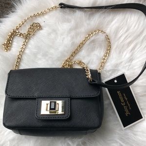Juicy Couture Black Leather Crossbody NWT